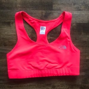 Hot pink supportive sports bra
